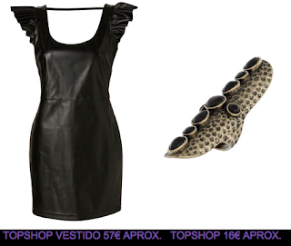 Vestido piel TopShop